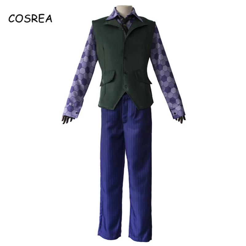 2019 фильм Джокер Темный Рыцарь Костюм Хит Леджер для костюмированной вечеринки в