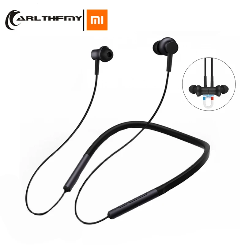 Магнитные наушники Xiaomi Mi с воротником и микрофоном Беспроводные спортивные