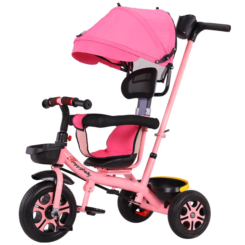 Children's Tricycle Two-way  Bicycle 1-5 Years Old Large Baby Stroller Children Bicycle 3 wheel Stroller free ship