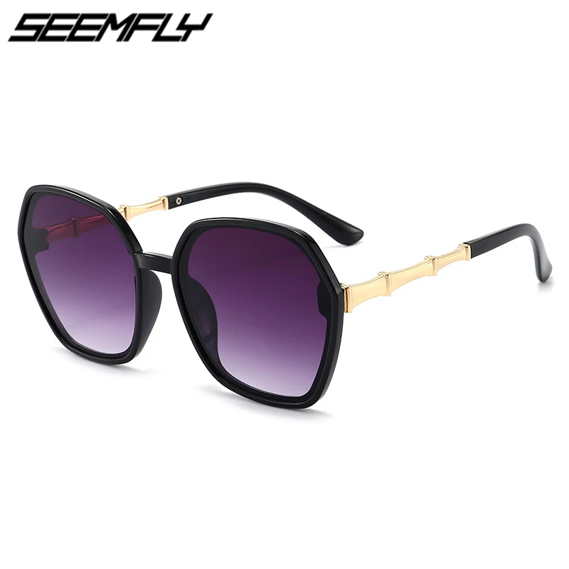 

Солнцезащитные очки Seemfly с цветными линзами UV400 для мужчин и женщин, модные классические оверсайз в полной оправе, с защитой от ультрафиолет...