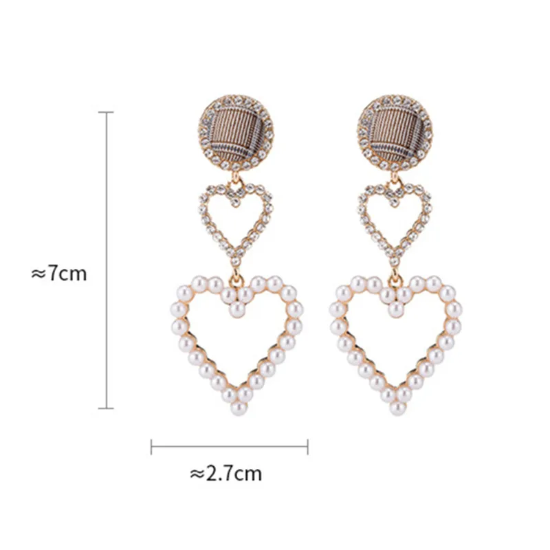 Серьги-подвески FYUAN в Корейском стиле женские висячие ювелирные украшения виде