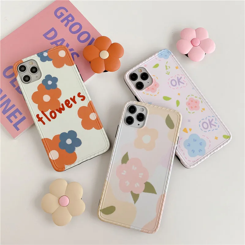 Милый мультяшный чехол для телефона iphone 11 Pro Max X XR XS с красивым цветочным