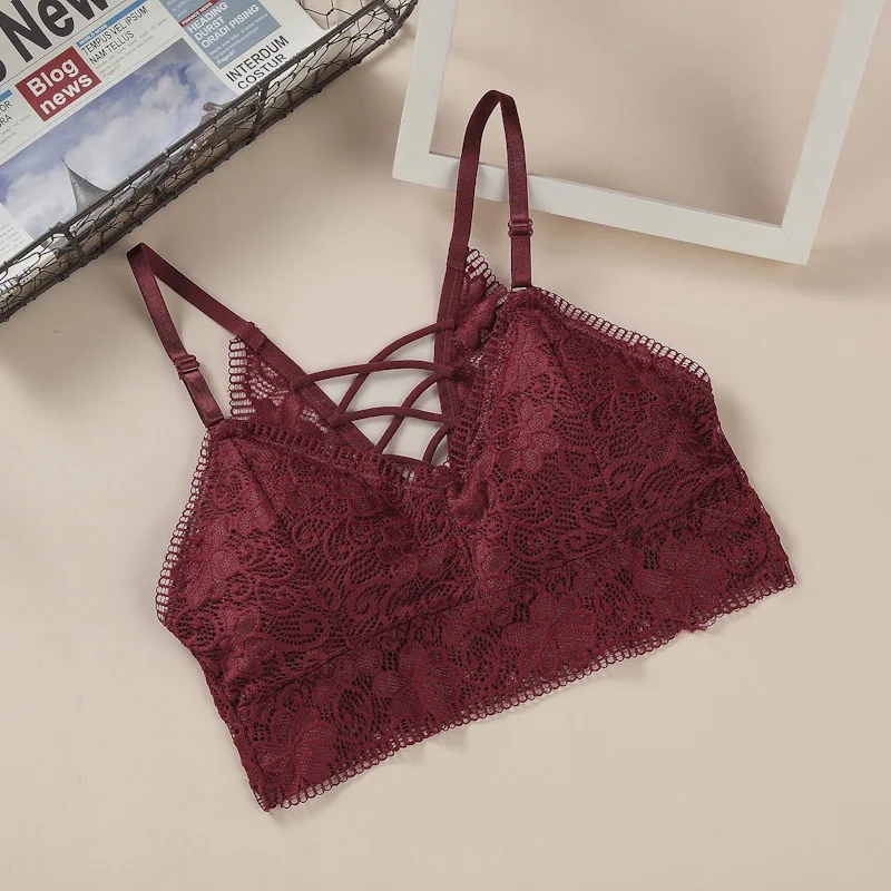 Кружевные Бесшовные бюстгальтеры с цветочным рисунком женский дышащий Бралетт