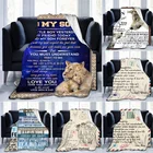 Фланелевое Одеяло в виде животного, конверт с принтом льва, Метательное одеяло, одеяло для дивана, теплое и мягкое Подарочное одеяло для семьи