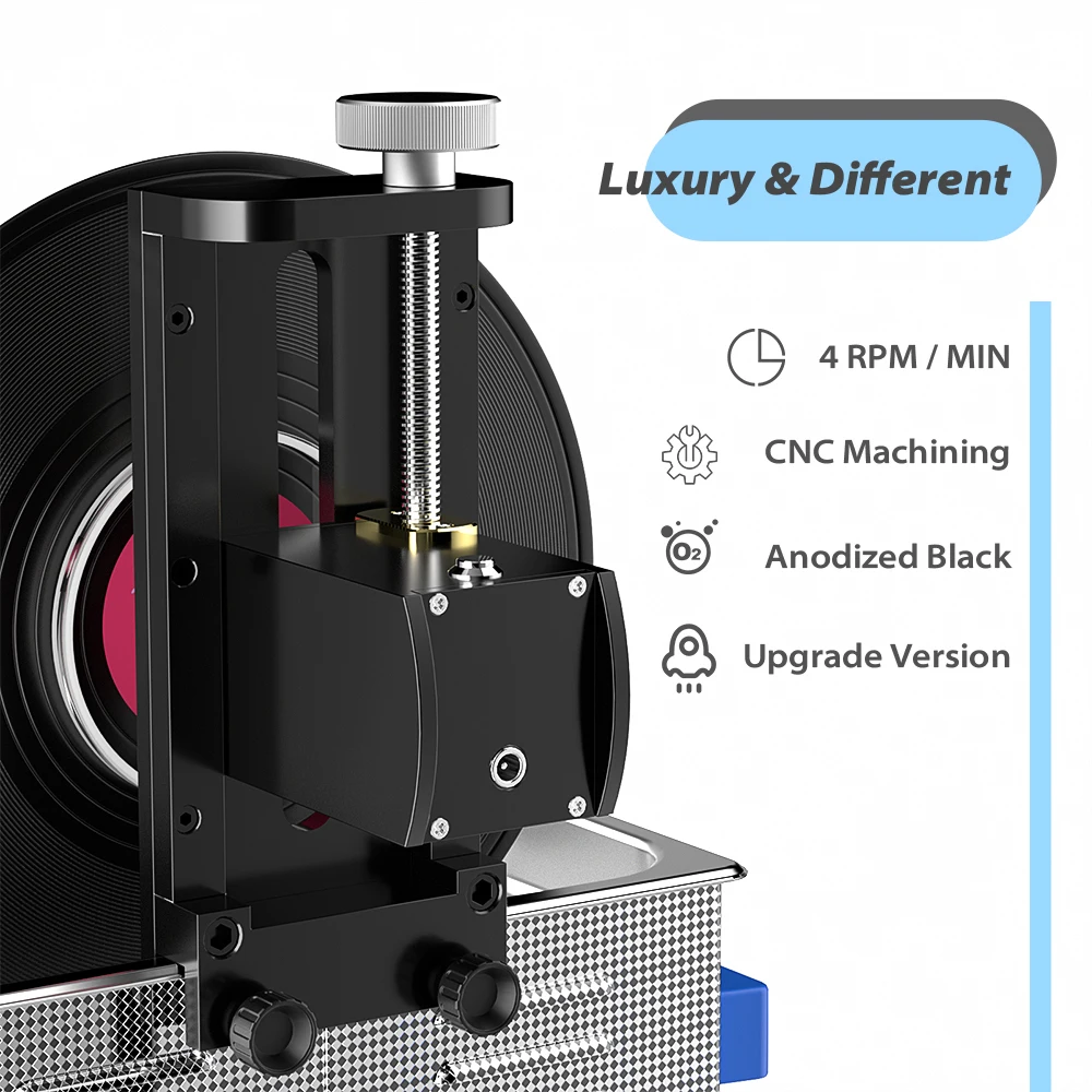 GT SONIC VC-02 Vinyl Records Cleaning Bracket Rotating Washer With 6pc Lable Saver For 6L Ultrasonic Cleaner Washing EP Discs LP | Бытовая