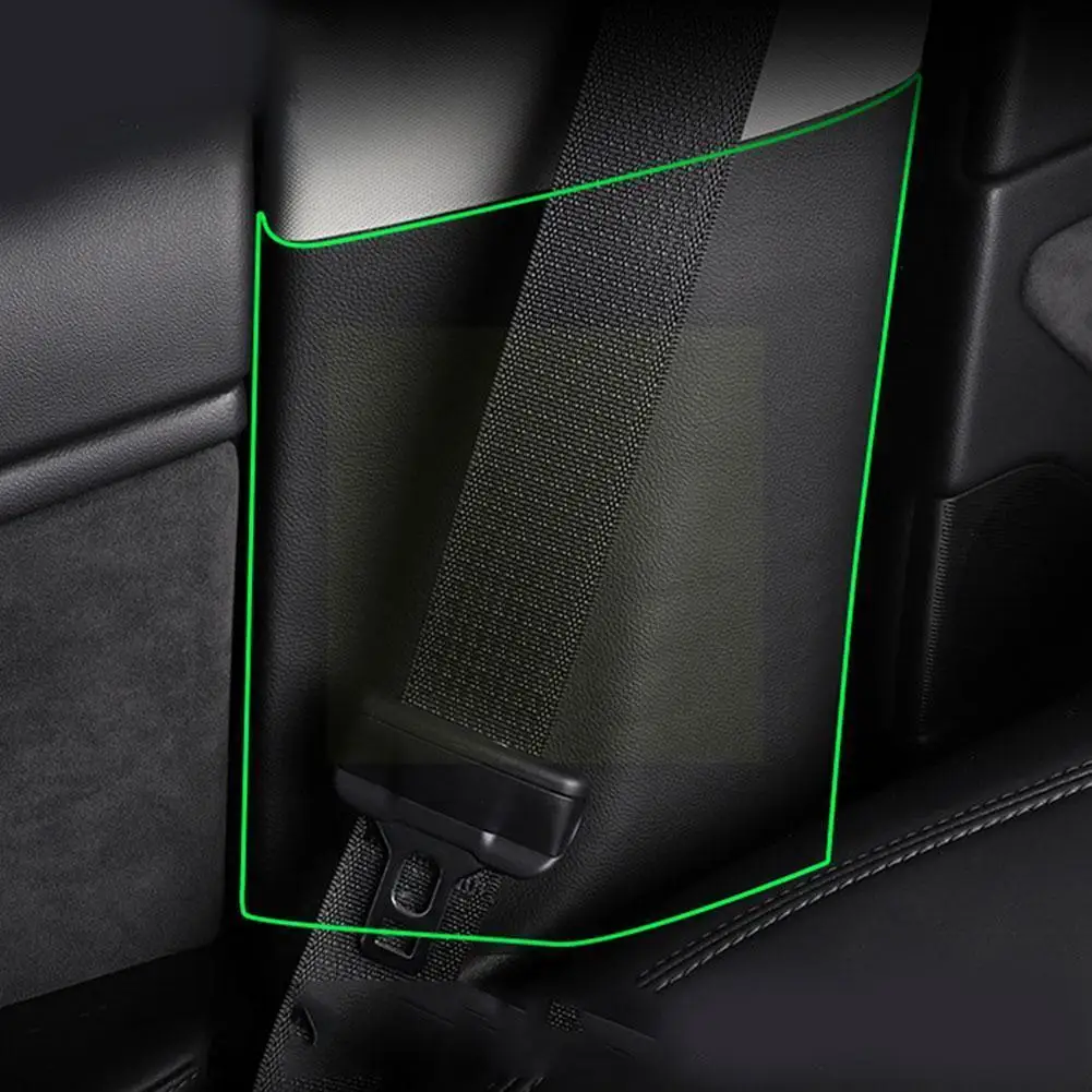 

For Model 3 Belt B-pillar Anti-wiping Pad Anti Kick Pad Side Edge 3d Carbon Fiber Protector Stickers X3c2