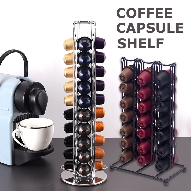 

Practical Coffee Capsule Holder Tower Stand For 42 Nespresso Capsules Storage soporte capsulas nespresso Coffee Pod Holder