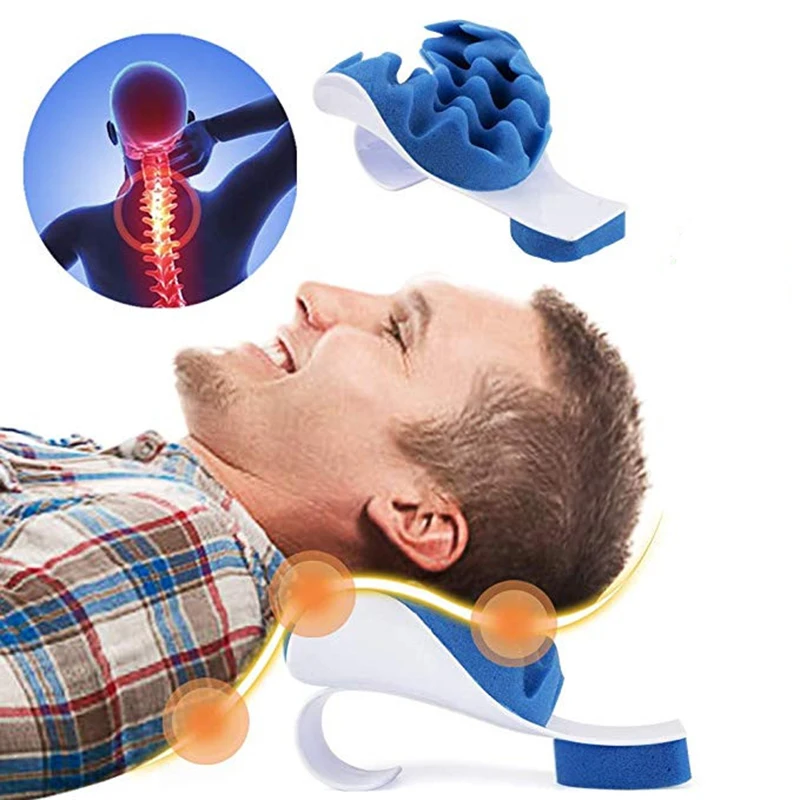 Chiropractic Pillow Neck and Shoulder Relaxer Cervical Traction Device for Pain Relief Management Spine | Дом и сад