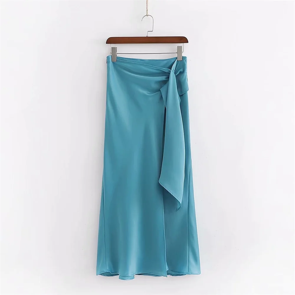 Новинка Весна 2020 Женская юбка миди во французском стиле ретро с завышенной