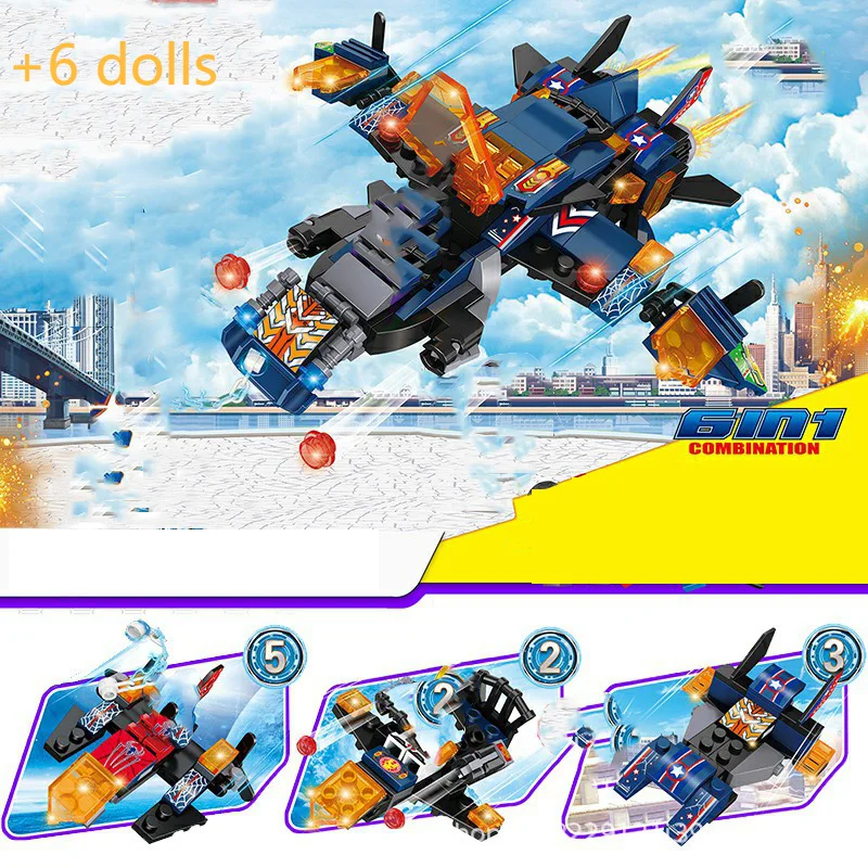 Новый завершающей Человека-паука комплект строительных блоков Детские кубики