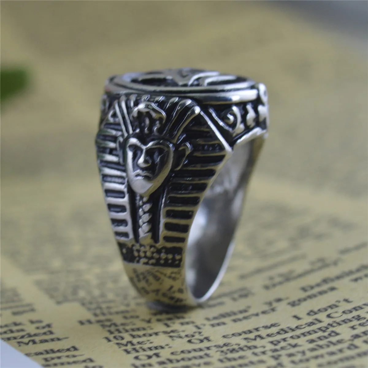 Кольцо MIQIAO из нержавеющей стали титановое в ретро стиле для мужчин и женщин
