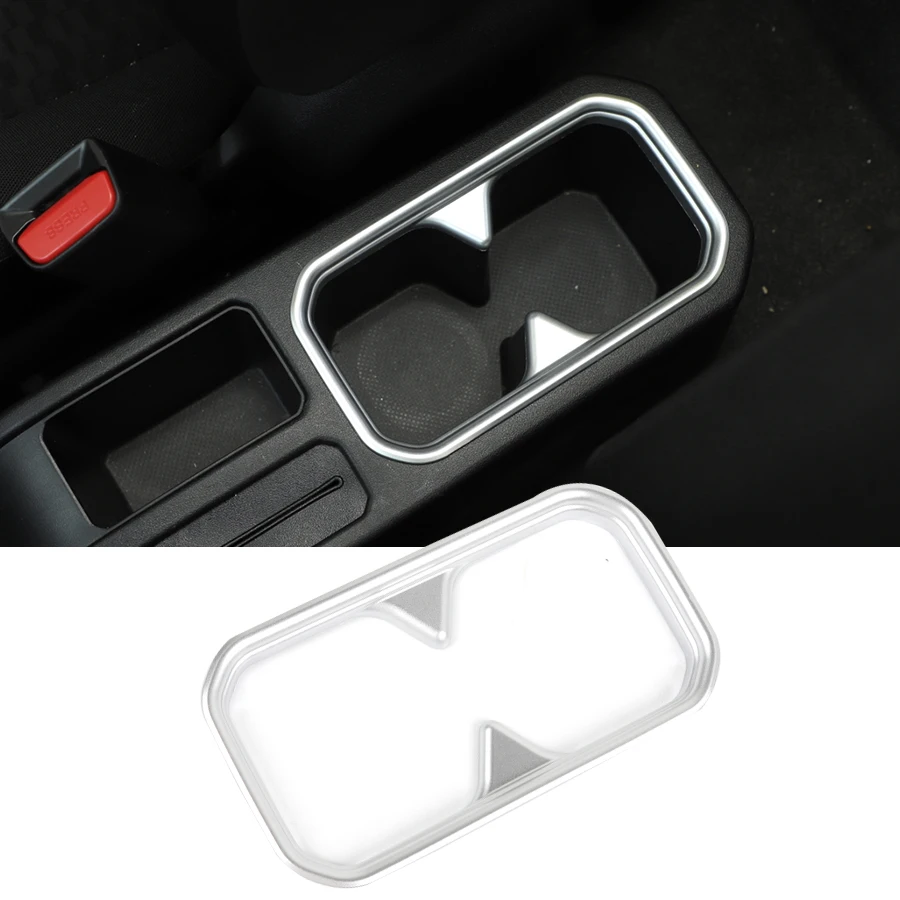 

1 шт. Автомобильная наклейка для внутреннего интерьера ABS передний держатель стакана воды панель отделка рамка для Suzuki Jimny 2019 аксессуары