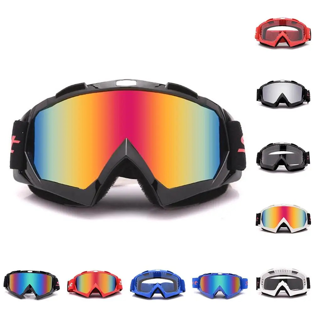 

Motorcycle Racing Eyewear Motocross OffRoad Dirt Bike ATV Googles Ski Snowboard Glasses For Men Women Colorful Lens MT02