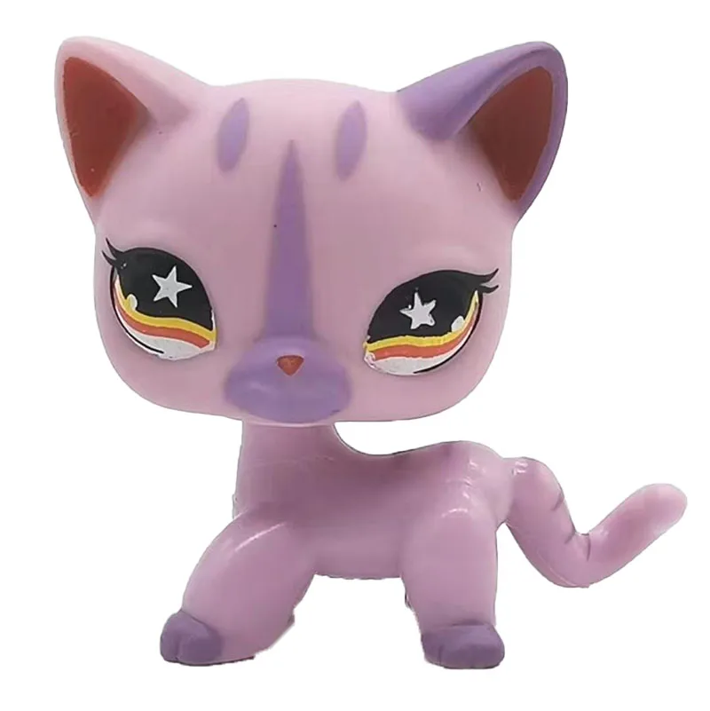 Милые питомцы LPS игрушки стоят с животными маленькая короткая шерсть кошка