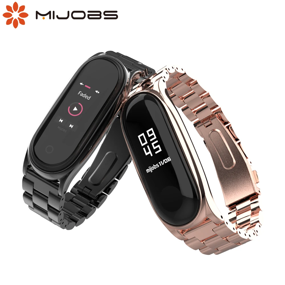 Металлический браслет Mi Band 5 для Xiaomi 4 My 3 Miband NFC глобальная