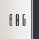 Пластиковые буквы и цифры, Настенный декор, дверные таблички для виллы, отеля, цифры, общежитие, домашний офис, номер, сделай сам, высота 100 мм