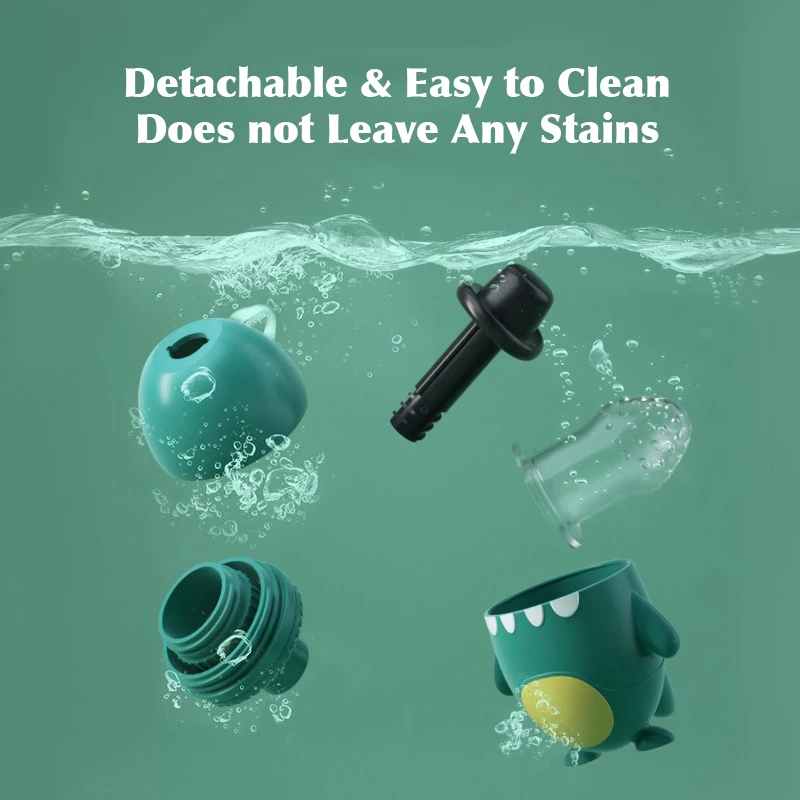 Детские Блестящие Прорезыватели с динозавром силиконовая сумка для укуса