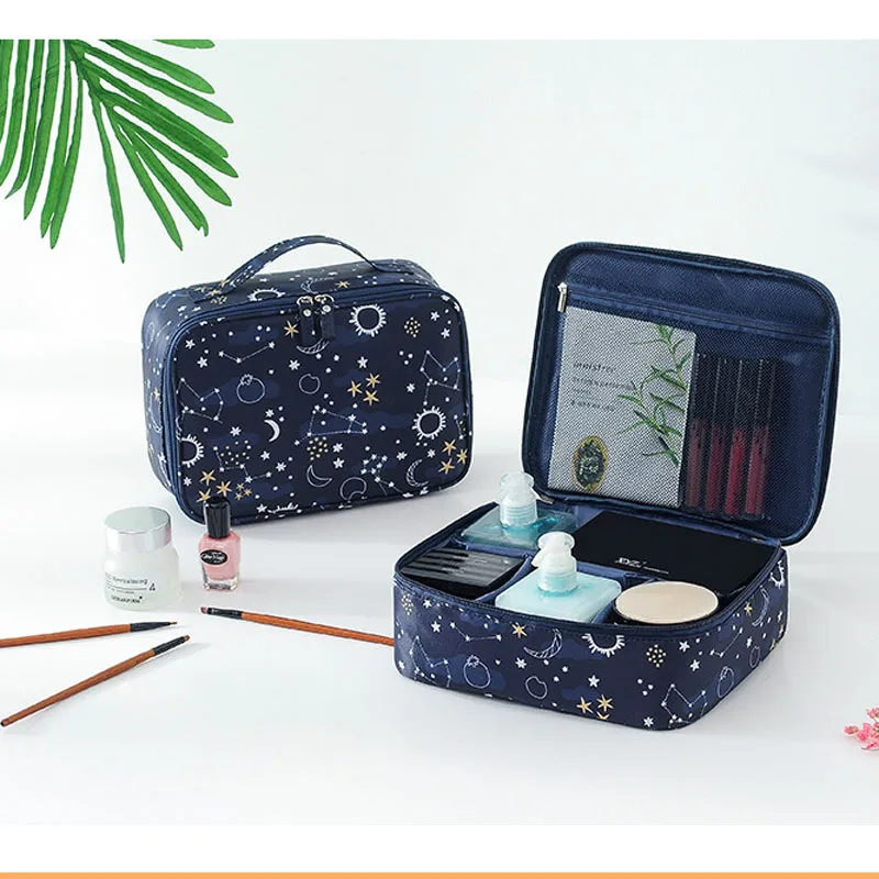 Синий органайзер сумка-Органайзер Женский нейлоновый дорожный