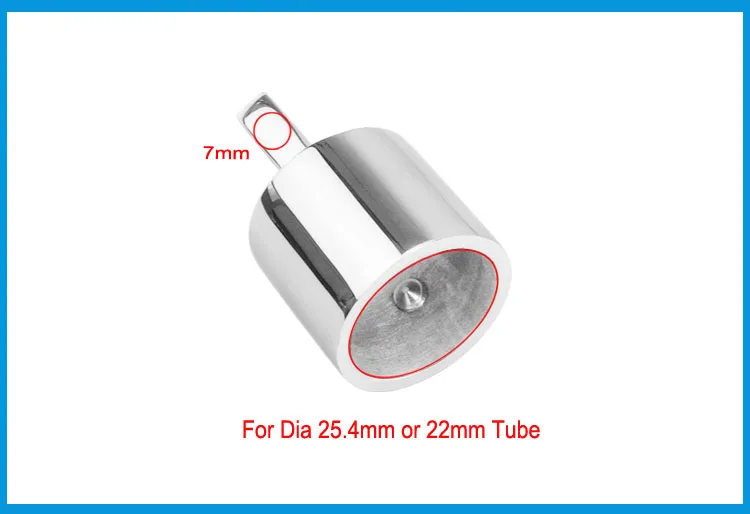 Трубчатый наконечник из нержавеющей стали 316 22 мм или 25 металлическое Крепление