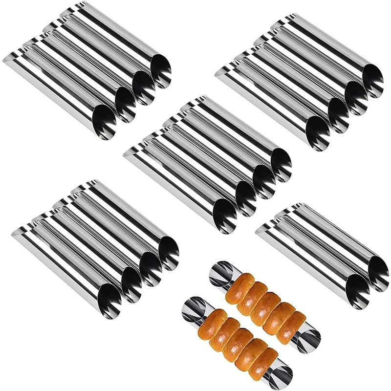 30 шт. формы из нержавеющей стали форма для крема рога торта выпечки