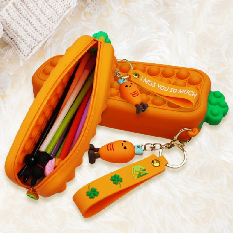 

Новые игрушки-антистресс большого размера poppet, сенсорные силиконовые пузырьки, антистресс, простая сумка для хранения, детский Поппер, рожд...