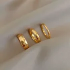 Модные кольца из чистой нержавеющей стали, ширина 2 мм4 мм6 мм, обручальные кольца золотого цвета, драгоценности