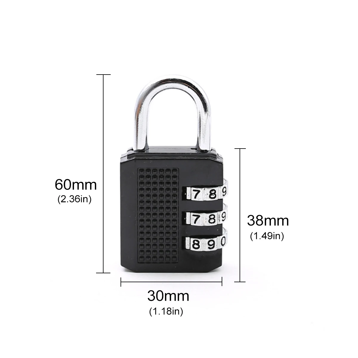 

Multifunctional Password Lock Zinc Alloy Password Lock Travel Accessories Zinc Alloy Security Lock Suitcase Used Widely