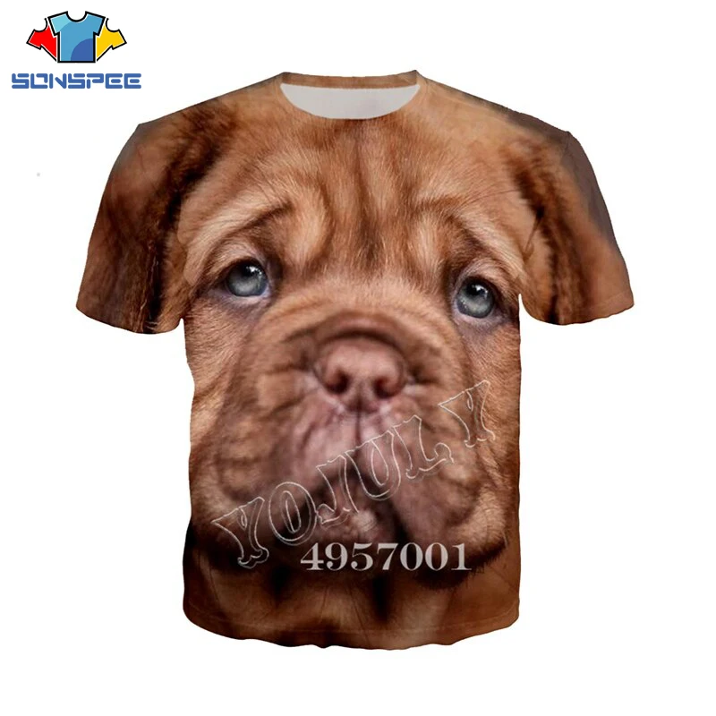 

SONSPEE Funny Animal Dog Pug Face 3D Print T Shirt Adult Casual T-Shirt Short-Sleeved Men Pullover Tops Women Clothes