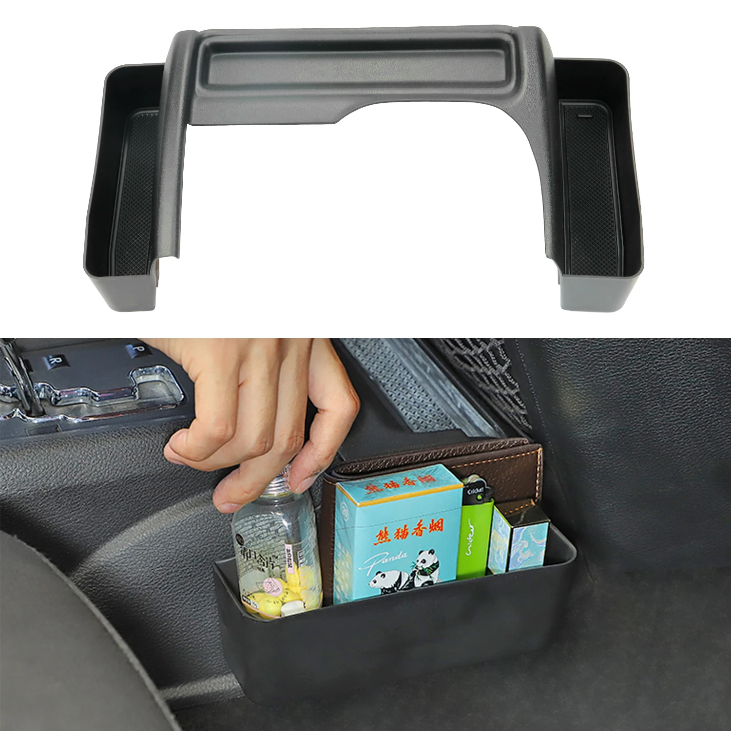 

New Shifter Storage Box Gear Shift Console Side Tray Organizer for 2011-2018 Jeep Wrangler JK JKU Extender Slot Car Accessories