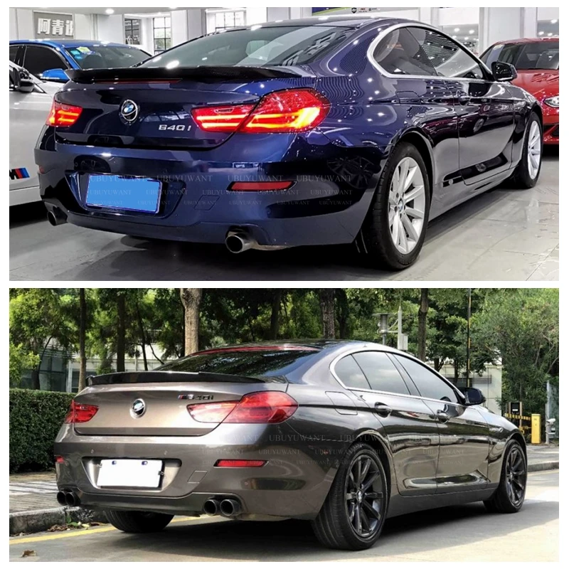 Задний спойлер из настоящего углеродного волокна V образный задний для багажника