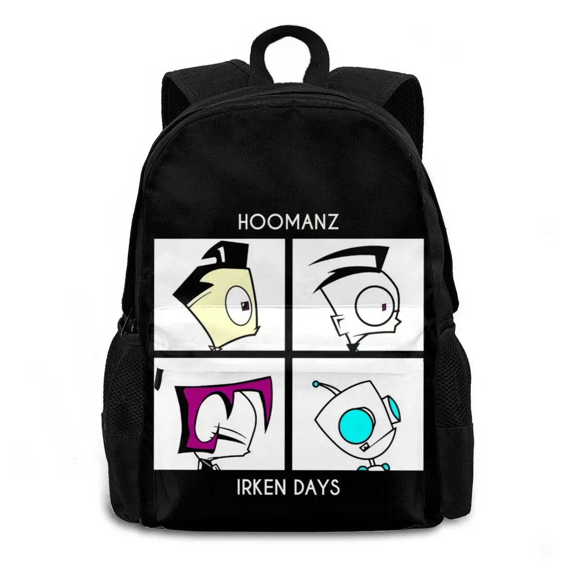 Мужские дышащие рюкзаки Invader Zim из полиэстера | Багаж и сумки