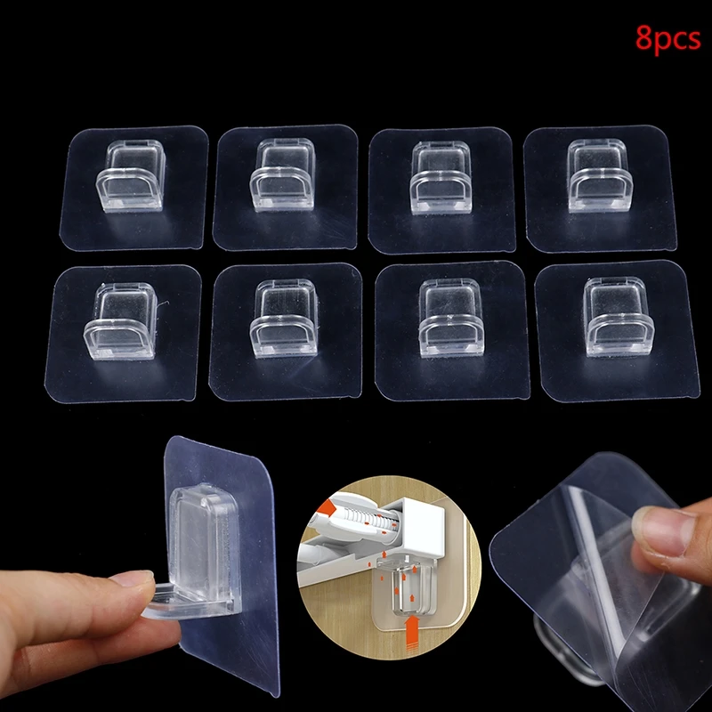 

8pcs Adhesive Shelf Support Pegs Drill Free Nail Instead Holders Closet Cabinet Shelf Support Clips Wall Hangers