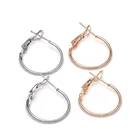 10 шт., золотые и платиновые серьги-кольца, 20-40 мм