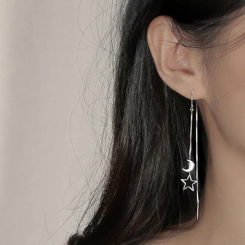 

Серьги-подвески женские из серебра 925 пробы, с кисточкой
