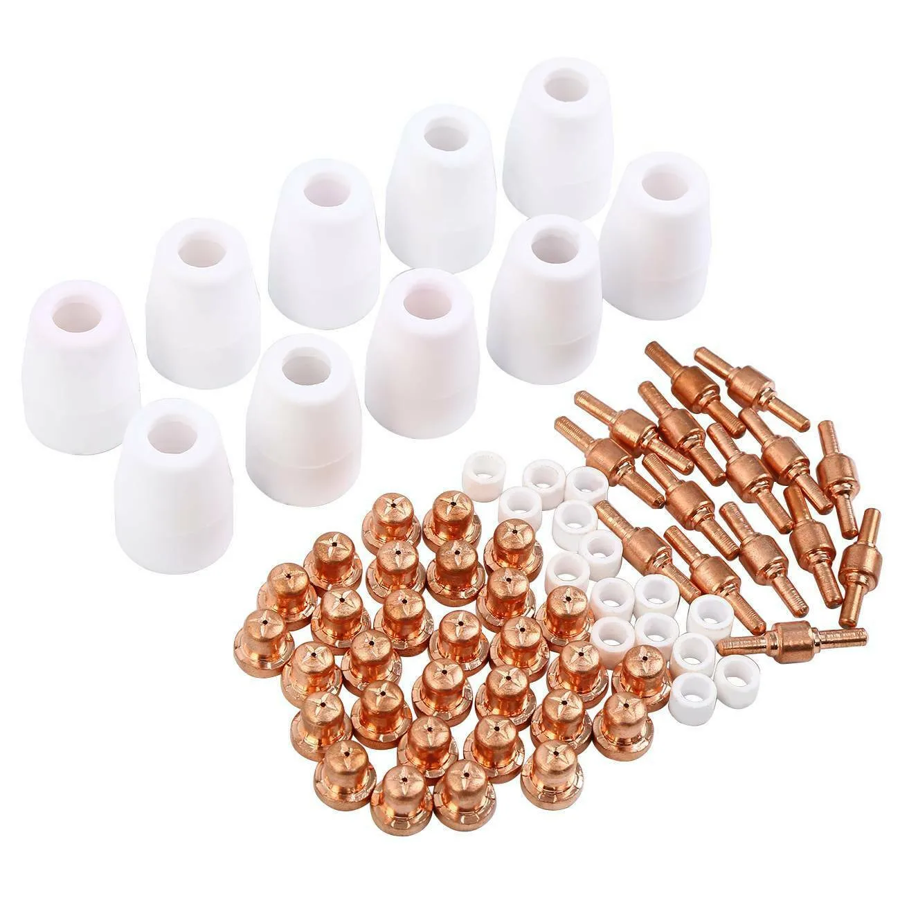 

70PCS Plasma Tips Electrodes Plasma Cutting Torch CUT 40/50 For PT-31 LG-40 Made Of High-quality Materials