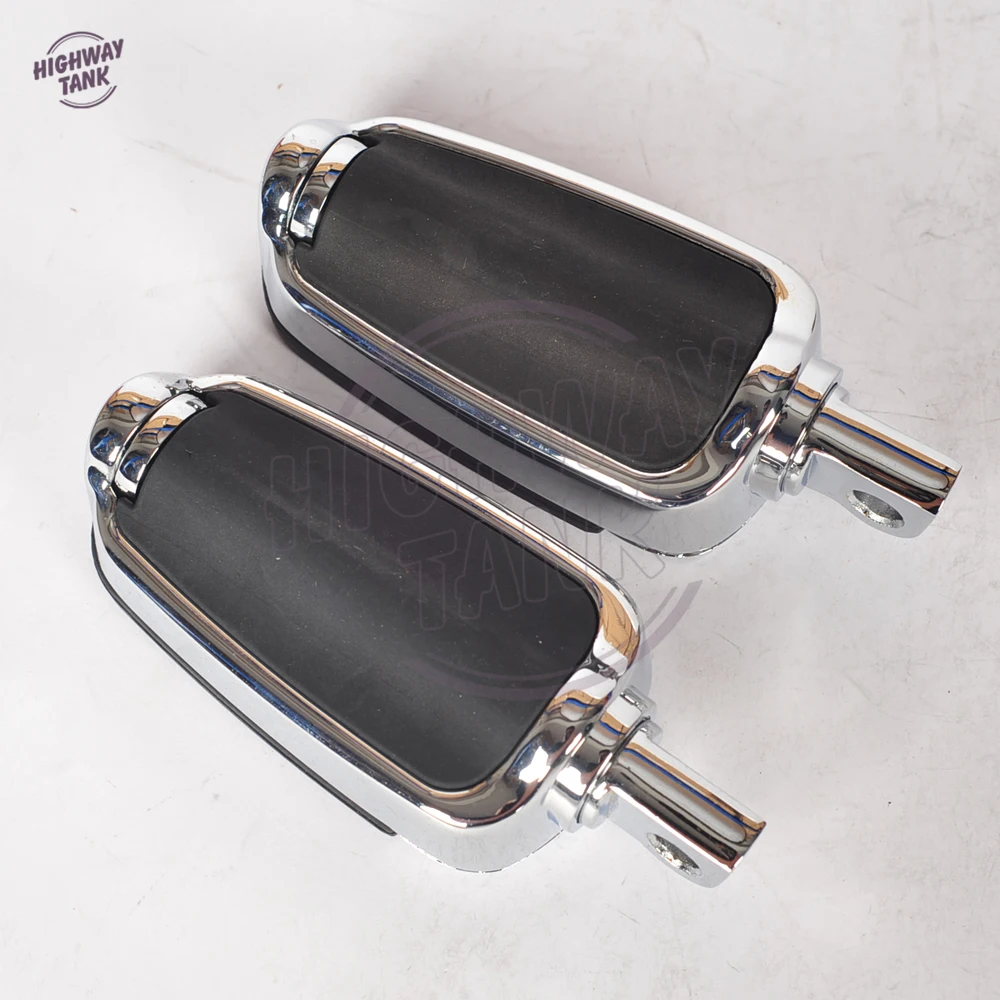 

Chrome Universal 10mm Motorcycle Foot Pegs Footrests Moto Foot Rest case for Harley Heritage Softail with Male Mount-Style