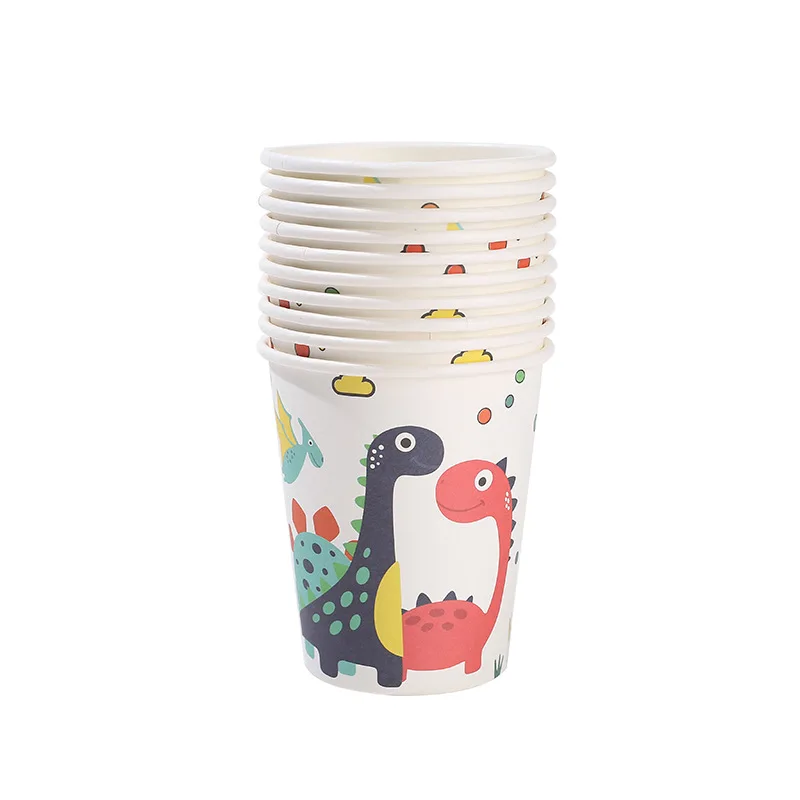 

81pcs/lot Dinosaur party accessories birthday 10 people party disposable tableware for baby shower party decor anniversaire