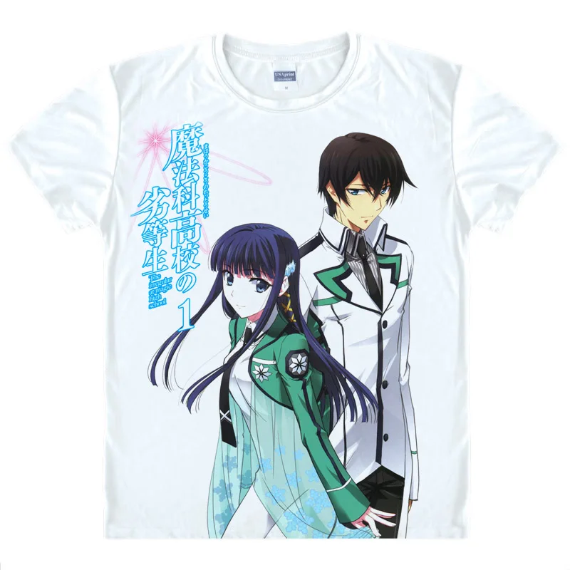 Футболка с принтом Сиба-татсуя ассиметричная для старшей школы Mahouka Koukou No Rettousei