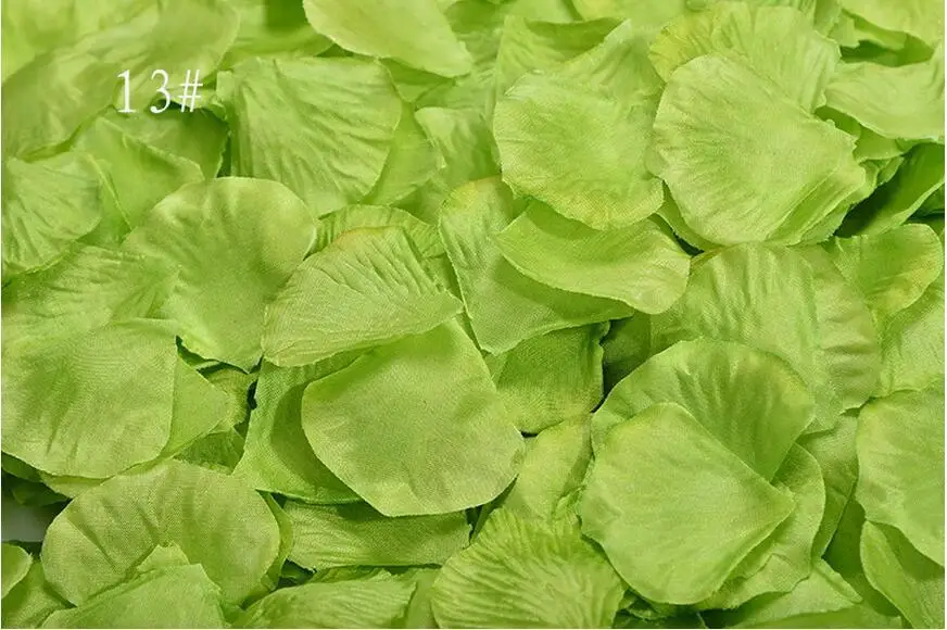 100 pieces 13 BGW Свадебные Лепестки Шелковые Лепестки розы цветные Искусственные цветы Свадебные аксессуары лепестки роз к свадьбе Petalos De Rosa De Boda - Цвет: 100 pieces 13