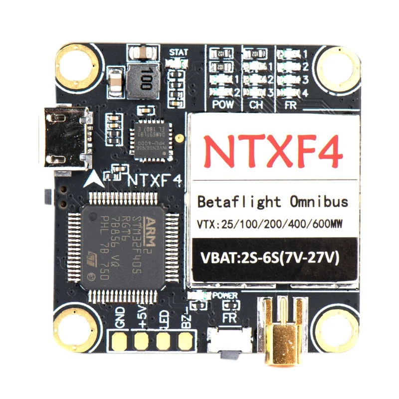 NTXF4 F4 контроллера полета OSD интегрированный 5 8G 48CH PIT/25/100/200/400/600 мВт VTX 5V BEC для