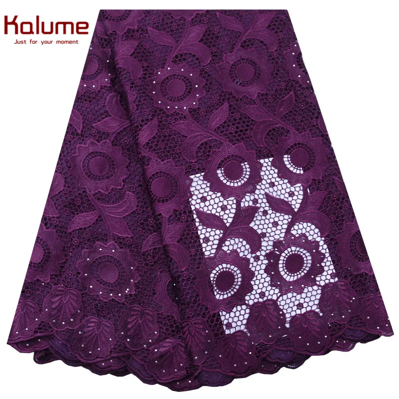 Kalume нигерийский гипюр шнур кружевная ткань вышивка Африканский мягкий