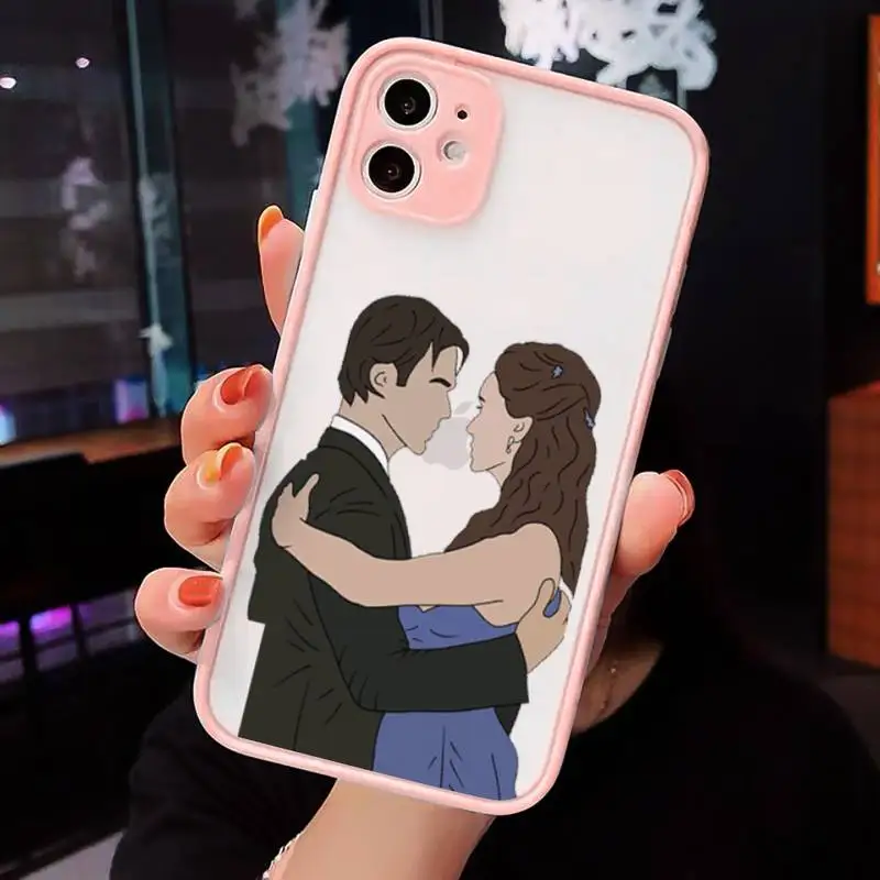 

The Vampire Diaries Damon luxury Phone Case cover matte transparent For iphone 7 8 11 12 plus mini x xs xr pro max cover