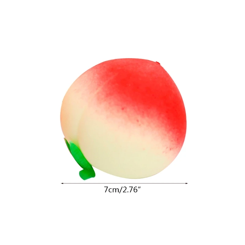 

Realistic Peach Squeezy Ball for Kids Interactive Playsets Squishy Peach Ball Toy Anxiety Relief Ball for Calm Focus ADD