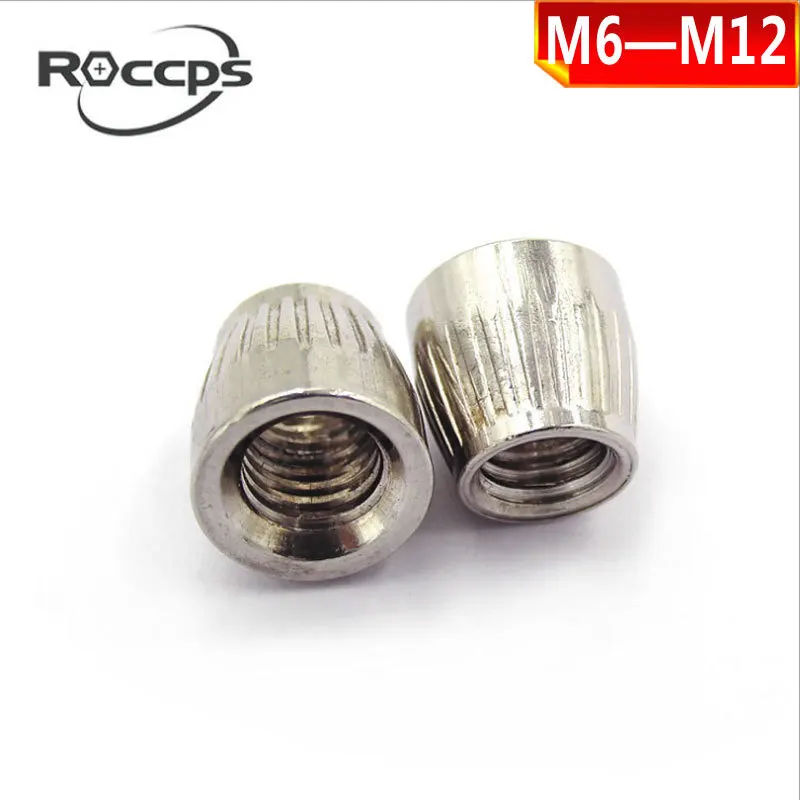 304 нержавеющая сталь накатанная круглая гайка ручной винт коническая обратные