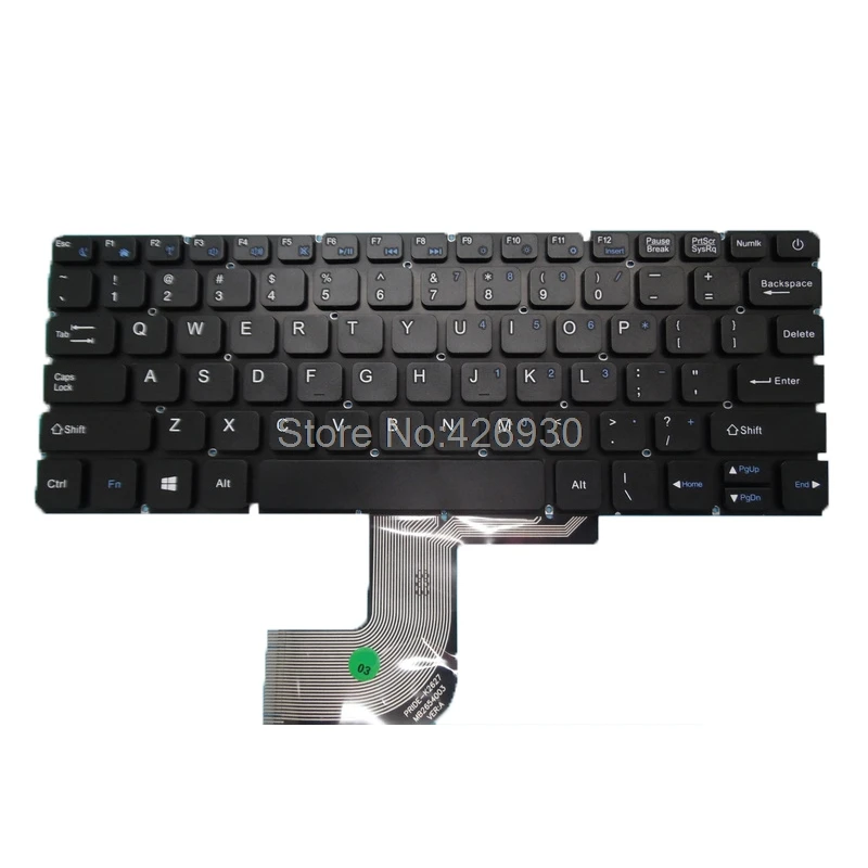 Клавиатура US для ноутбука Chuwi Lapbook 12 3 CWI535 PRIDE K2627 MB2654003 английская черная без рамки