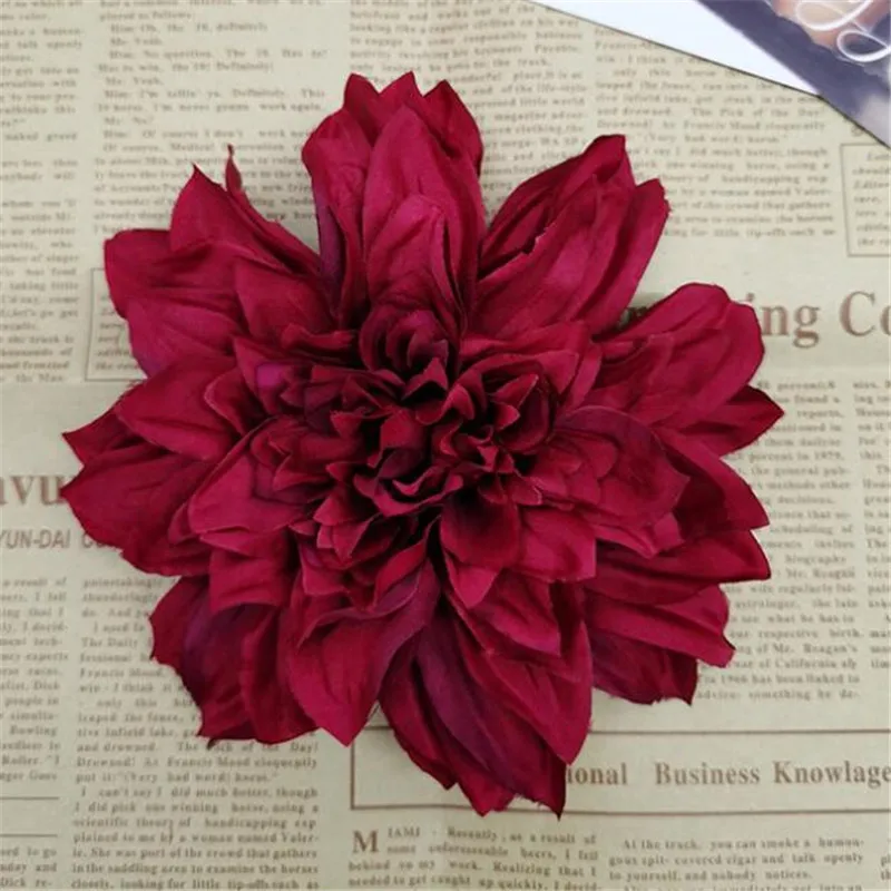 Искусственные цветы георгина 30 шт. большой цветок Реалистичные Цветы для