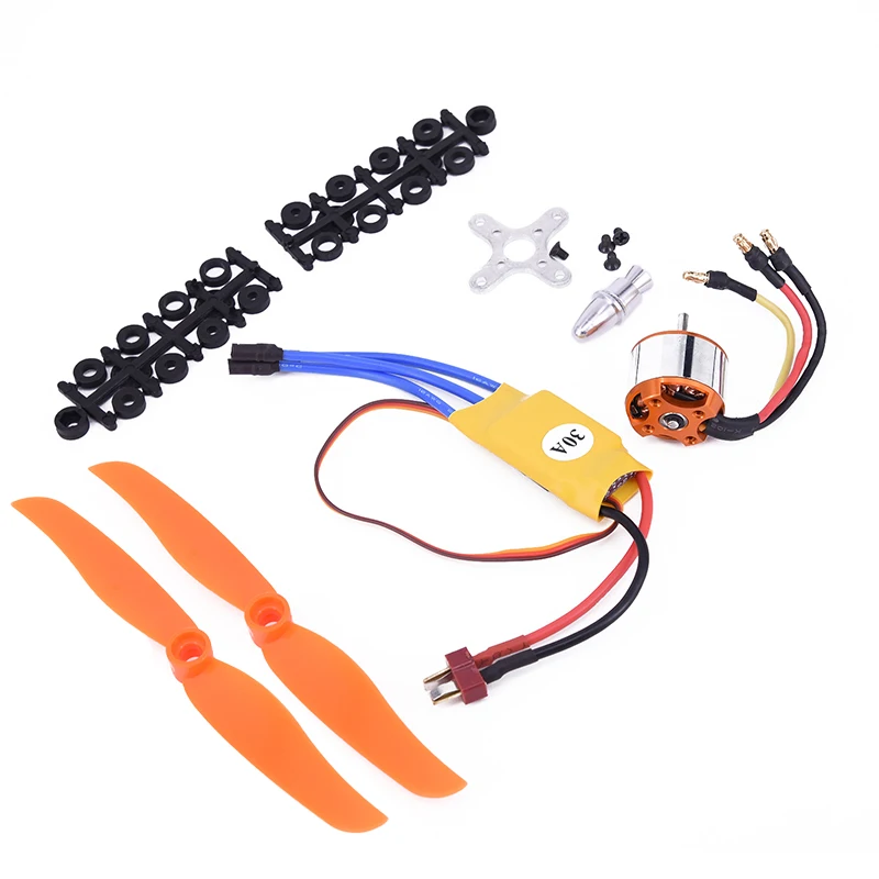 2212 6 RC Мотор Комплект 2200kv бесщеточный в сборе пластмассы сварная банановая