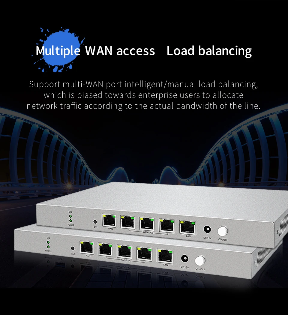 Comfast CF-AC50 Full Gigabit AC Router Multiple WAN Port Core Gateway Access AP Load Balancing Wifi Project Controller Routing internet amplifier booster