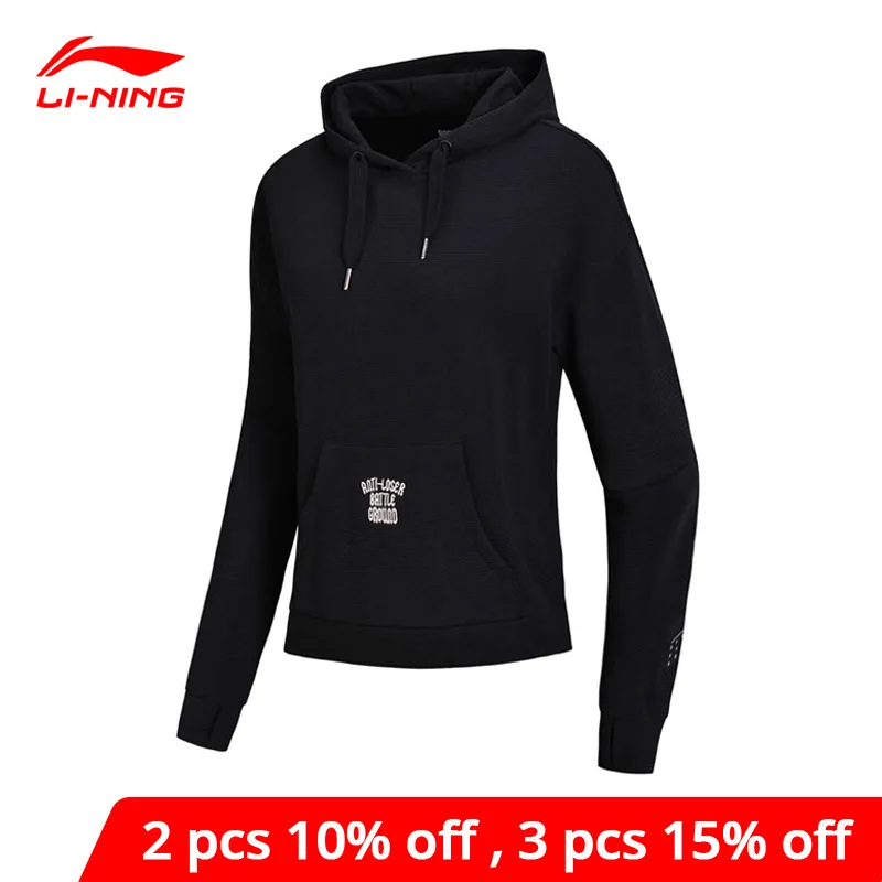 Женский баскетбольный свитер Li Ning трикотажная толстовка с капюшоном 59% хлопок 41%