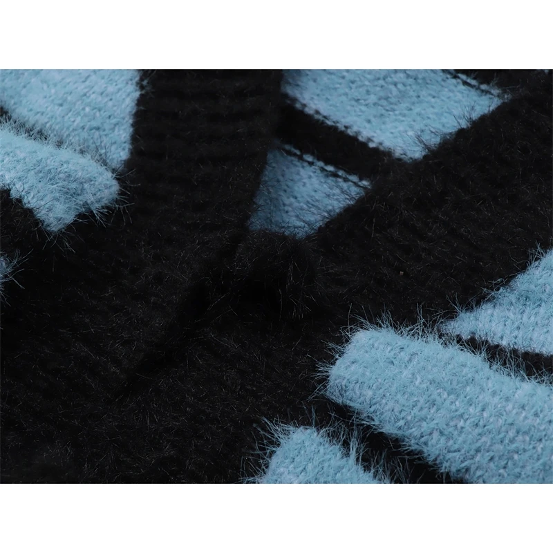 Женский трикотажный кардиган с V-образным вырезом длинным рукавом |